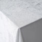 Premium 60 Inch x 102 Inch Seamless Linen Reusable Velvet Rectangle Tablecloth in White Color