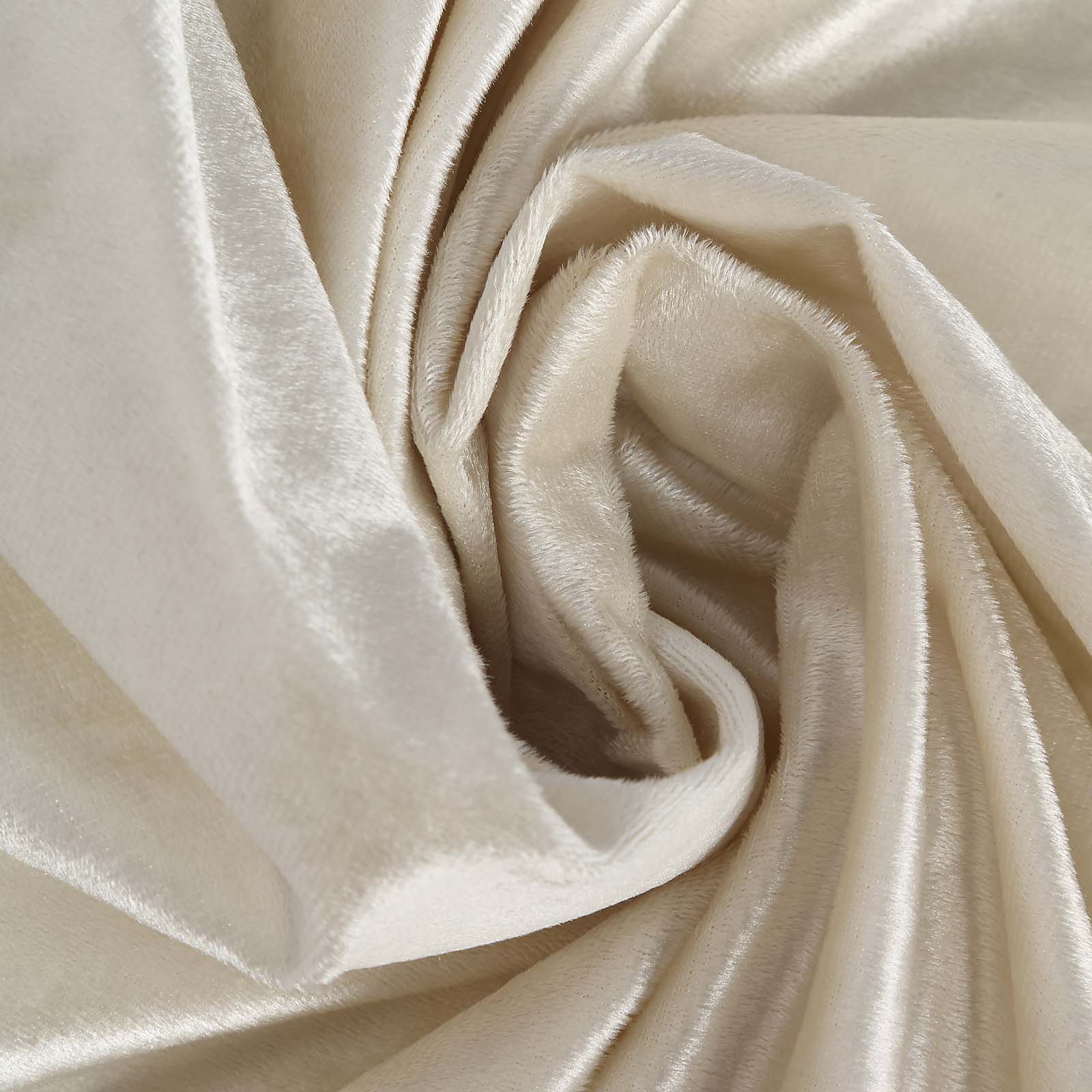 90inch x132inch Ivory Seamless Premium Velvet Rectangle Tablecloth, Reusable Linen#whtbkgd