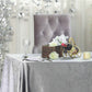 Seamless Linen 90 Inch x 132 Inch Silver Reusable Premium Velvet Rectangle Tablecloth 