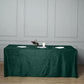90inch x 156inch Hunter Emerald Green Seamless Premium Velvet Rectangle Tablecloth, Reusable Linen