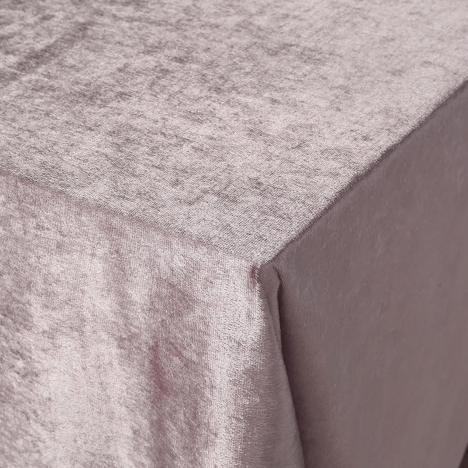 Seamless Linen 90 Inch x 156 Inch Mauve Reusable Premium Velvet Rectangle Tablecloth 
