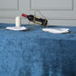 90inch x 156inch Navy Blue Seamless Premium Velvet Rectangle Tablecloth, Reusable Linen