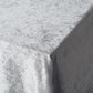 Seamless Linen 90 Inch x 156 Inch Silver Reusable Premium Velvet Rectangle Tablecloth 