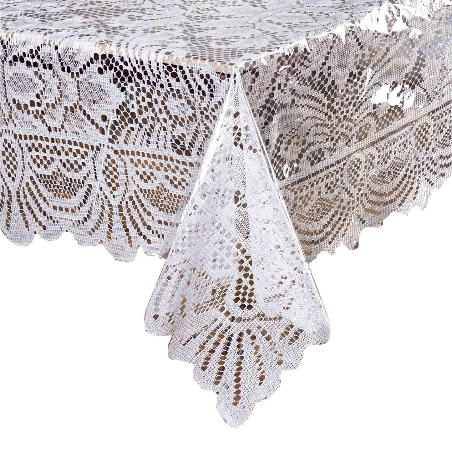 Clear 10 Mil Thick Eco-friendly Vinyl Waterproof Tablecloth PVC Square Disposable Tablecloth 