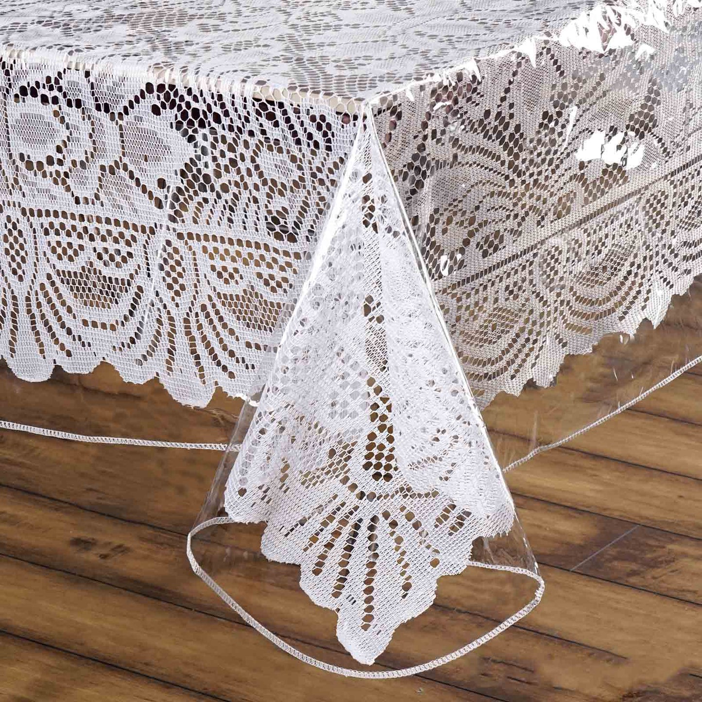 54" x 54" Clear 10 Mil Thick Eco-friendly Vinyl Waterproof Tablecloth PVC Square Disposable Tablecloth