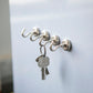 Silver metal heavy duty magnetic hooks for multipurpose hanging.