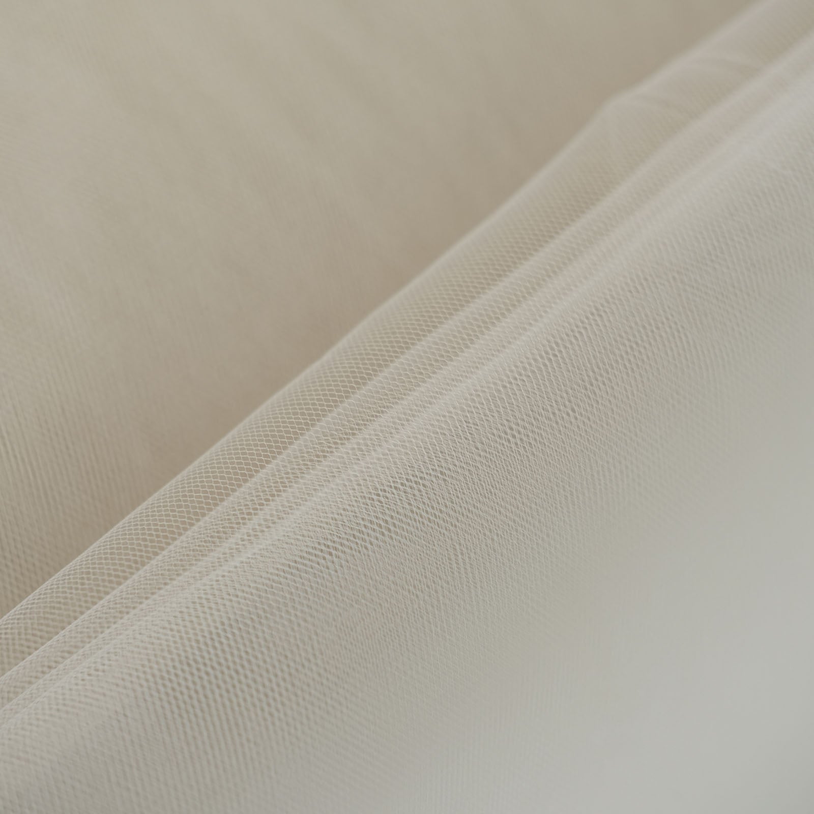 Beige Colored 108 Inch x 50 Yards Tulle Fabric Roll