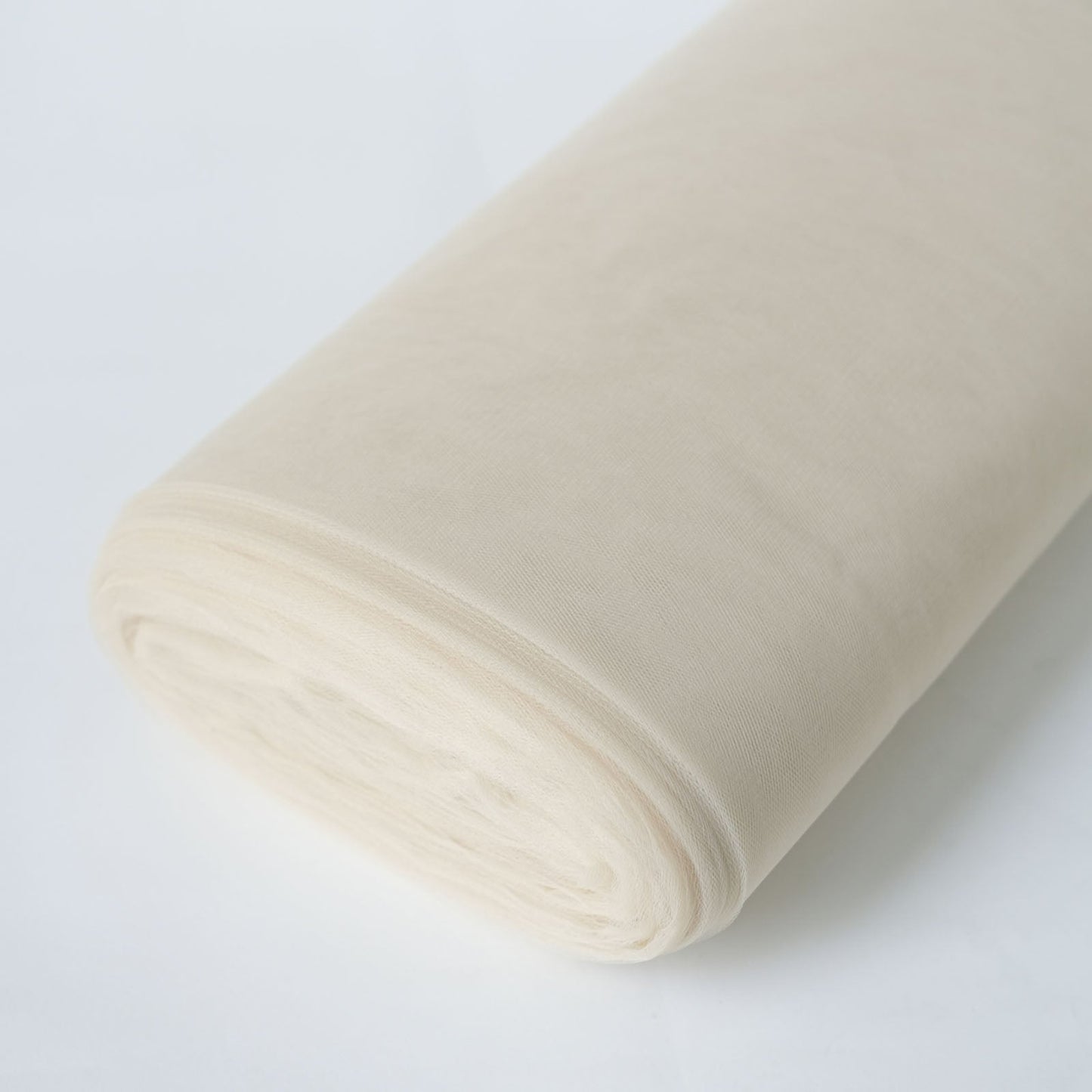 Tulle Fabric Spool Roll in Beige Color 108 Inch x 50 Yards          