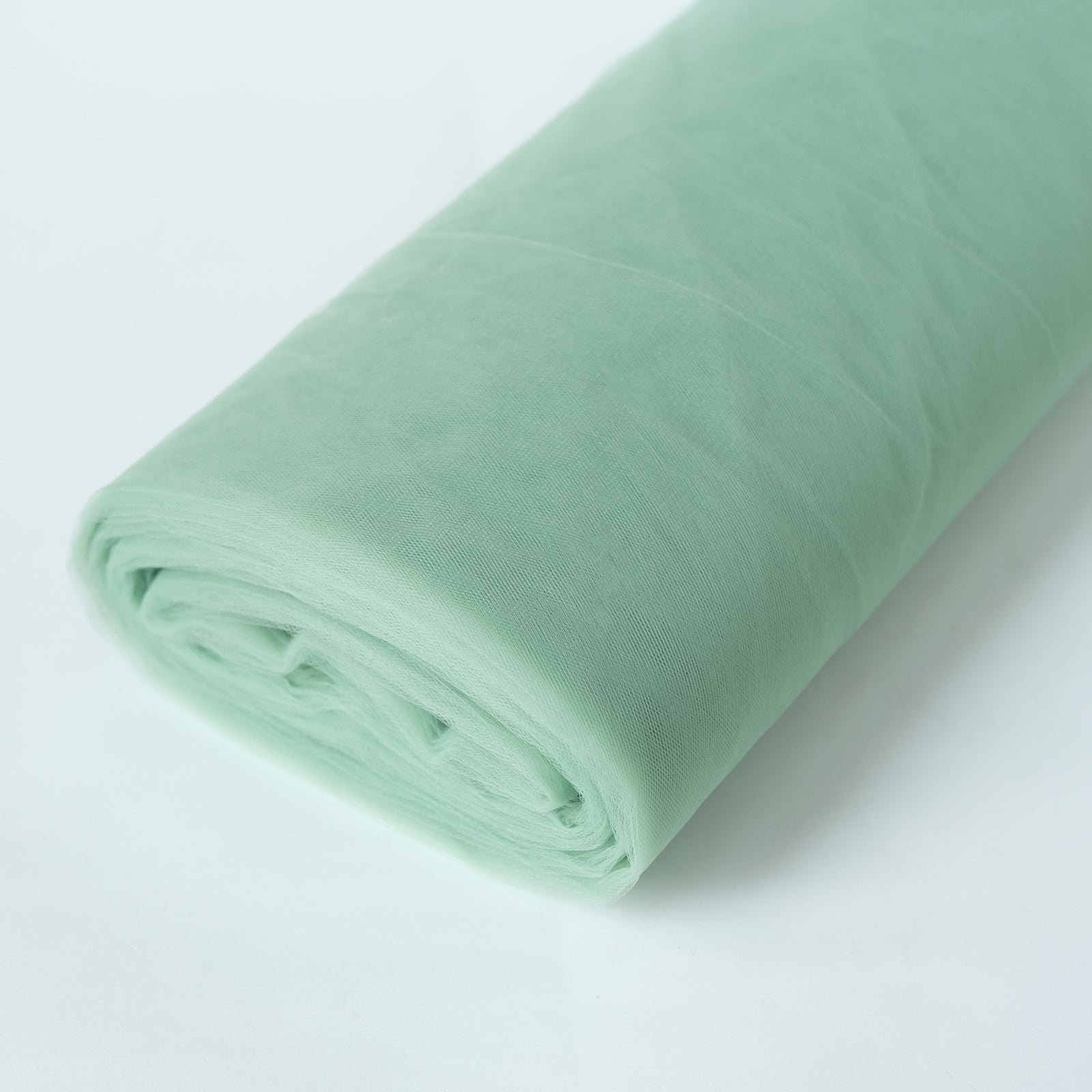 Sage green tulle fabric roll, 108"x50 yards for DIY crafts.