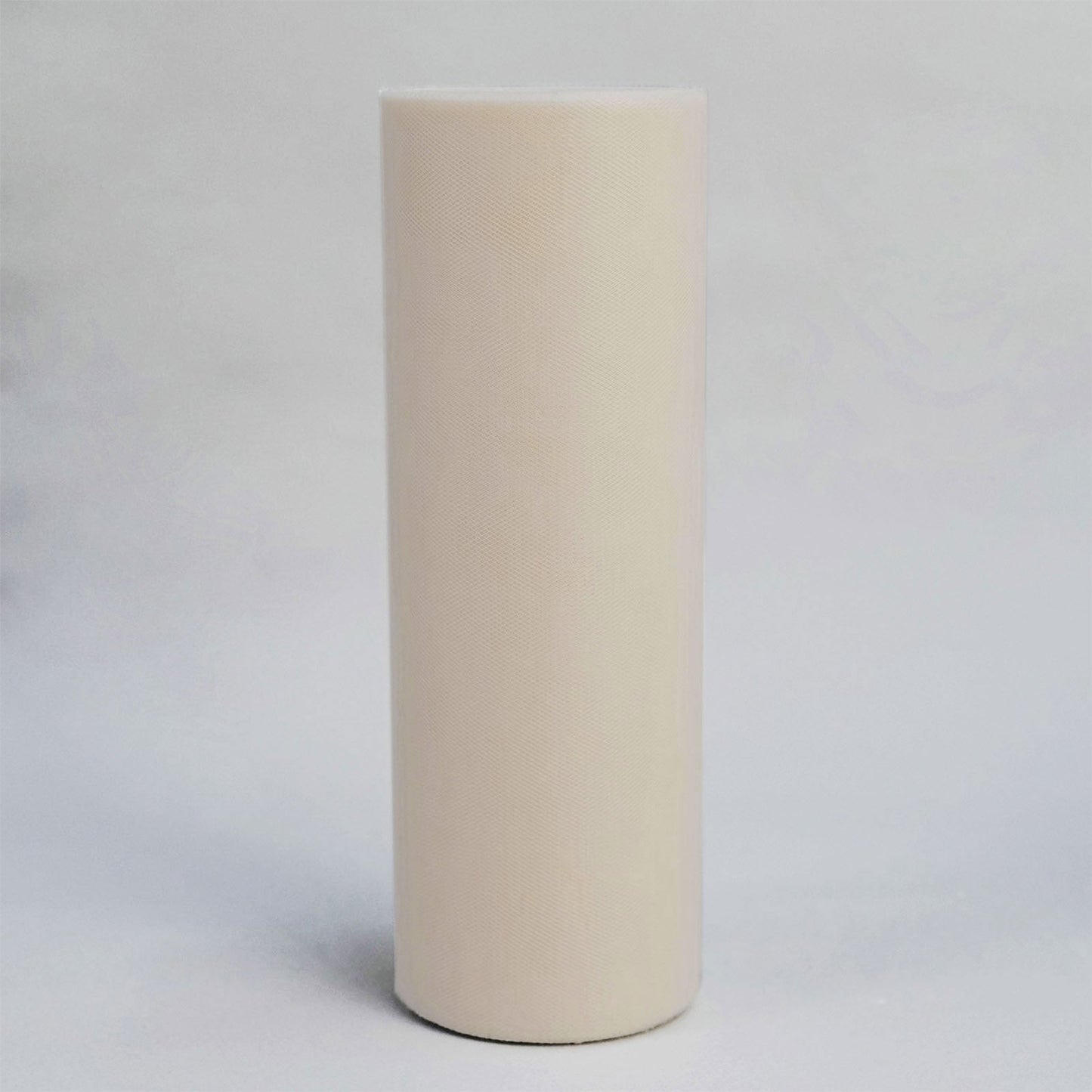12"x100 Yards Beige Tulle Fabric Bolt, Sheer Fabric Spool Roll For Crafts