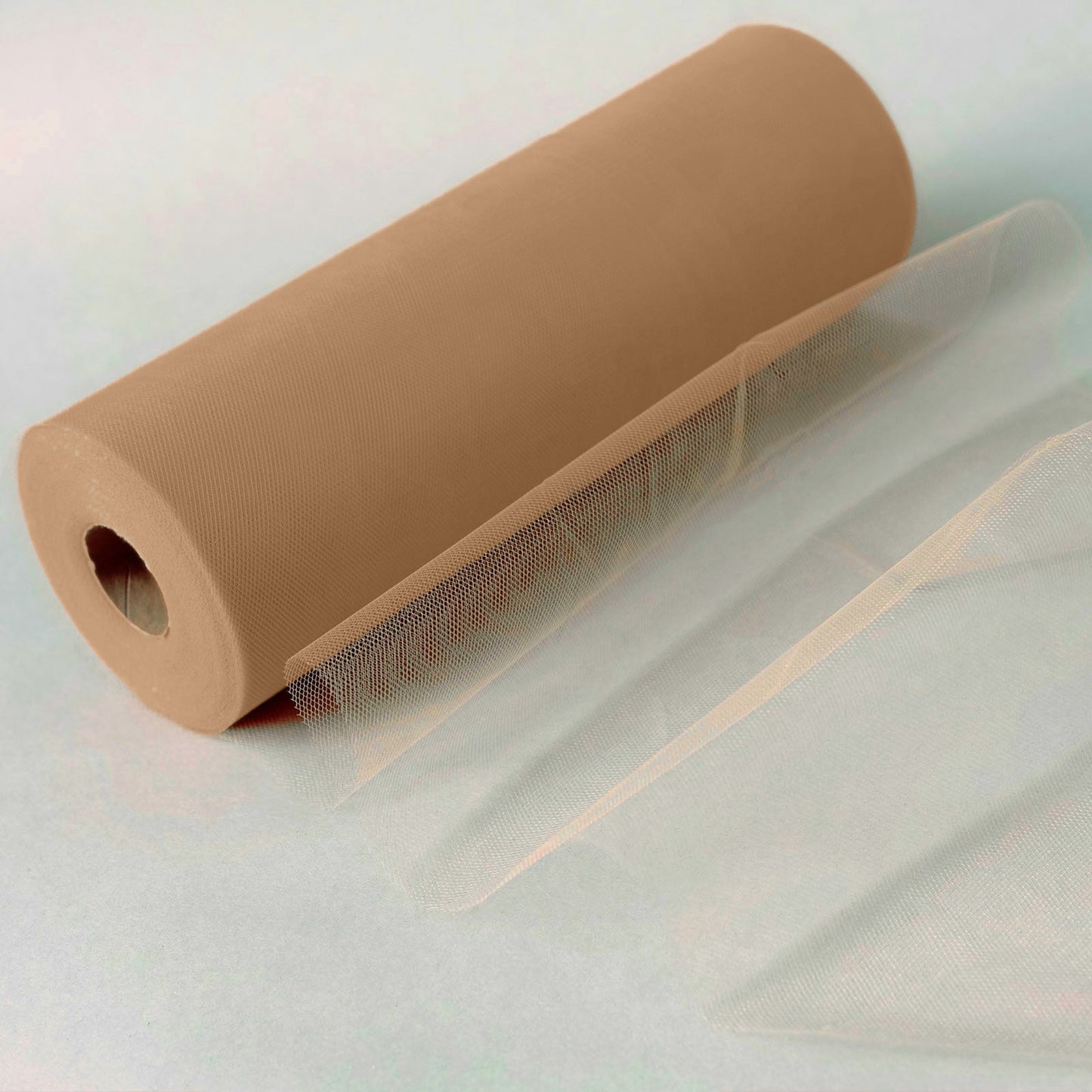 Natural Tulle Sheer Fabric Spool Roll 12 Inch x 100 Yards