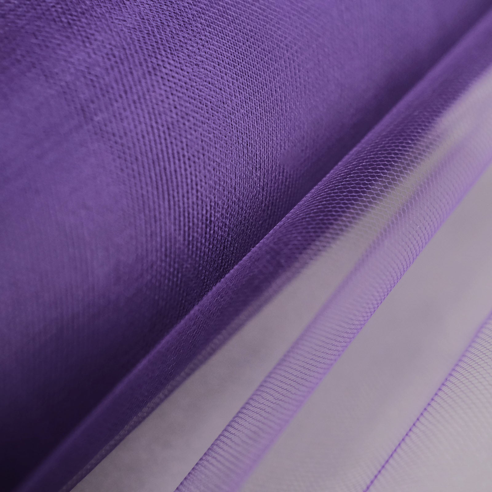 Bolt Of Purple Tulle Sheer Fabric 12 Inch x 100 Yard
