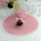 25 Pack | 9" Dusty Rose Sheer Nylon Tulle Circles Favor Wrap Craft Fabric, DIY Candy Favor Wraps