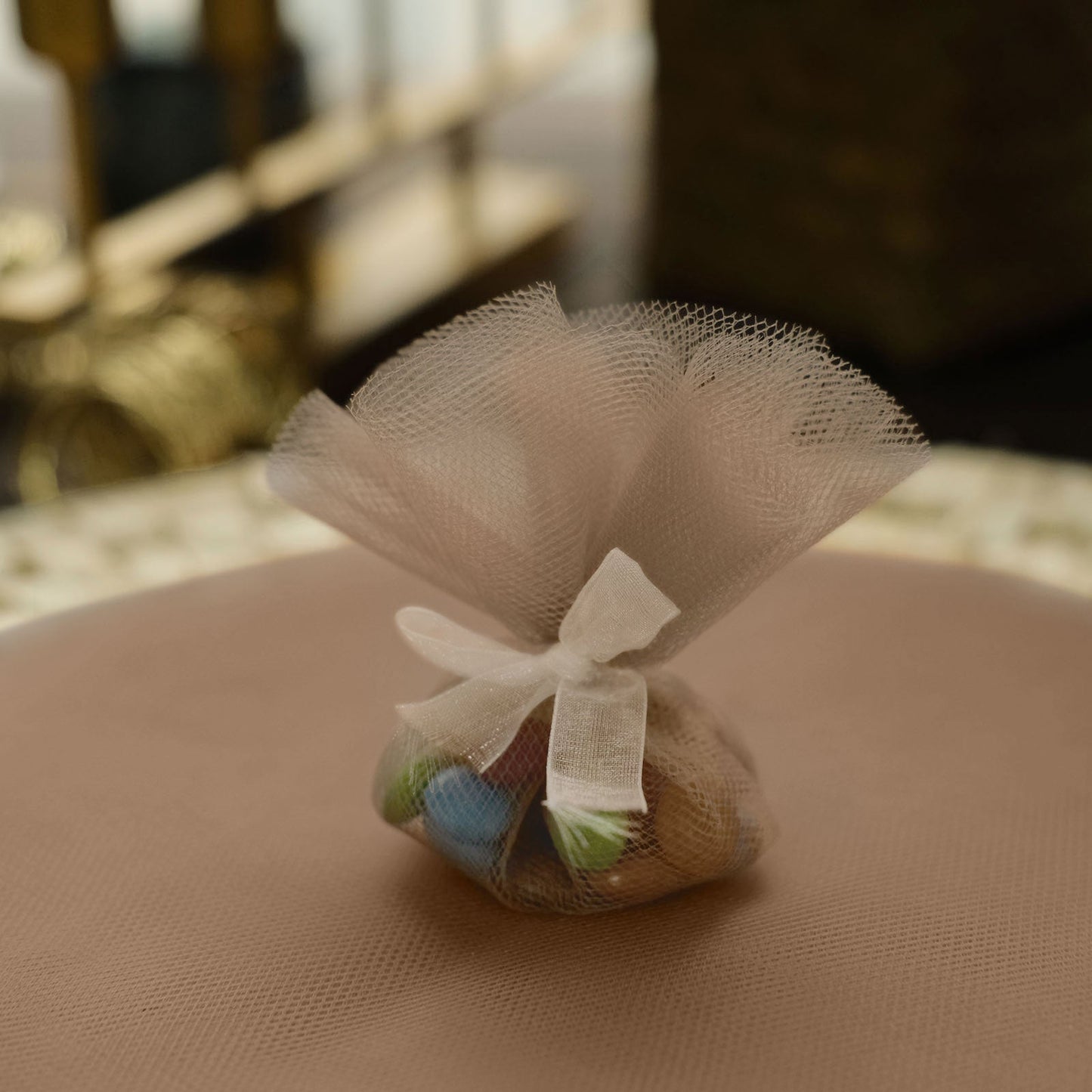 9 Inch Sheer Natural Nylon Tulle Circles