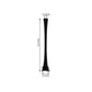 Black Eiffel Tower glass flower vase, 24 inches tall, elegant design.