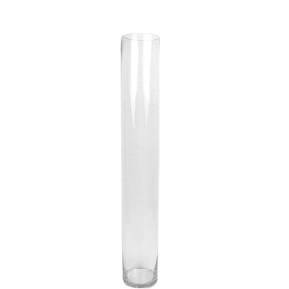 40 Inch Heavy Duty Clear Glass Cylinder Vase 2 Pack