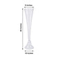 Reversible Clarinet Glass Trumpet Tall Floor Vase 40 Inch