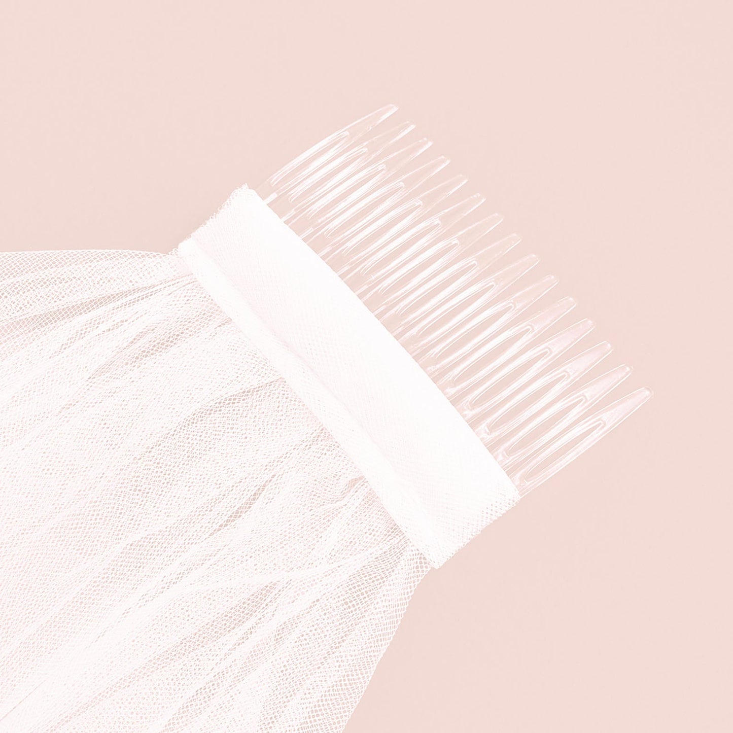 Rose gold bridal veil for bachelorette party decor accessories.