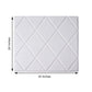 White 3D foam self-adhesive wall panel with alligator skin texture, 24 inches.