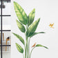 Green Bird of Paradise Tropical Plant Wall Decal, Peel and Stick Removable Sticker