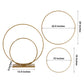 24 Inch 16 Inch Gold Double Hoop Metal Flower Stand
