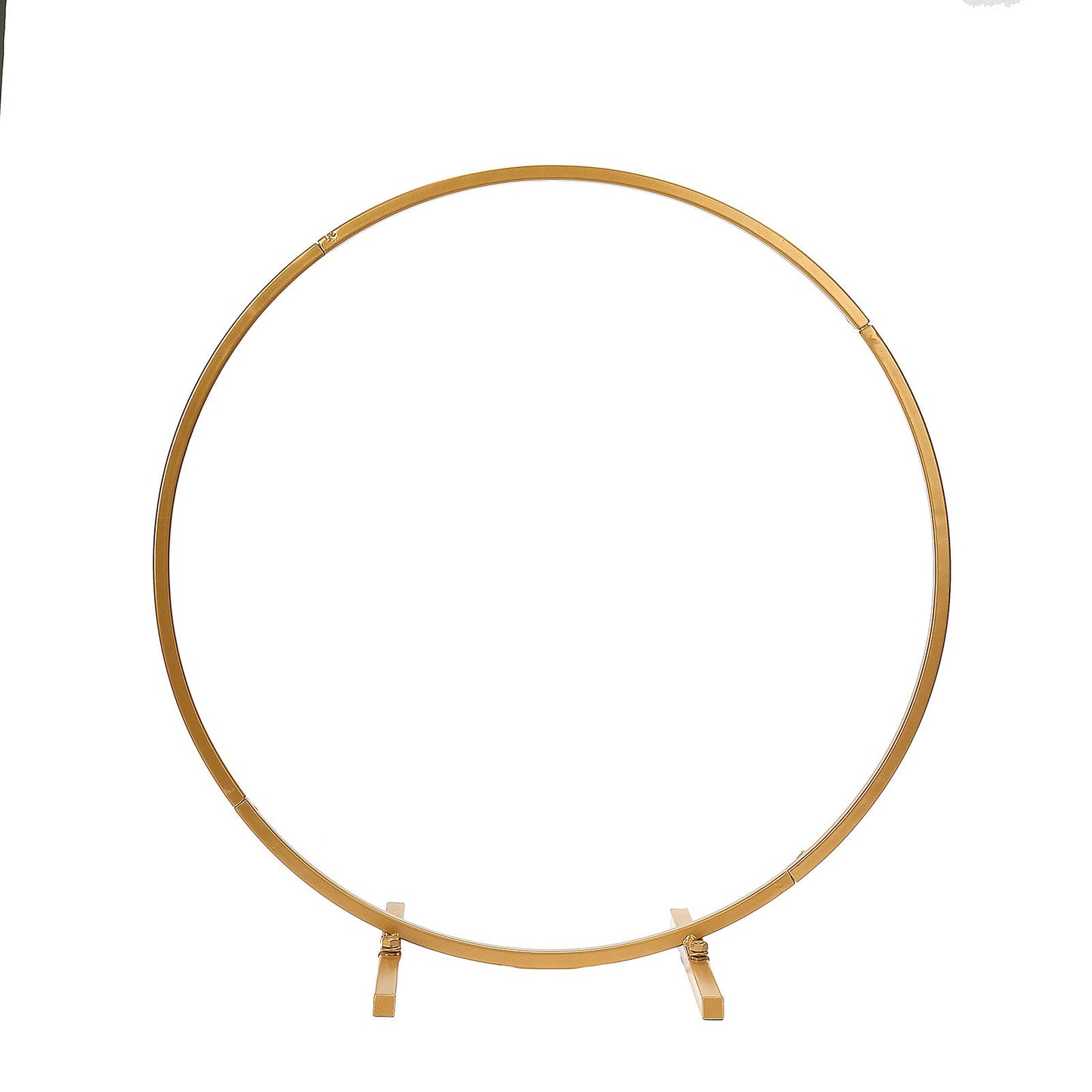 Gold Round Metal Arch Tabletop Wedding Decor 20 Inch#whtbkgd