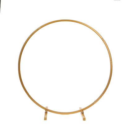Gold Round Metal Arch Tabletop Wedding Decor 20 Inch#whtbkgd