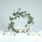 20" Gold Round Arch Wedding Centerpiece, Metal Hoop Wreath Tabletop Decor