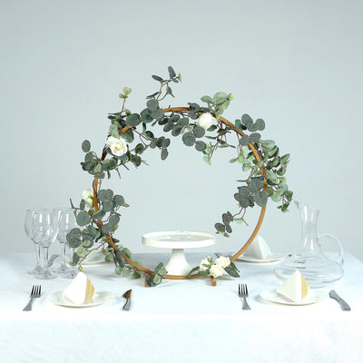 Elevate Your Event with the Gold Round Arch Centerpiece