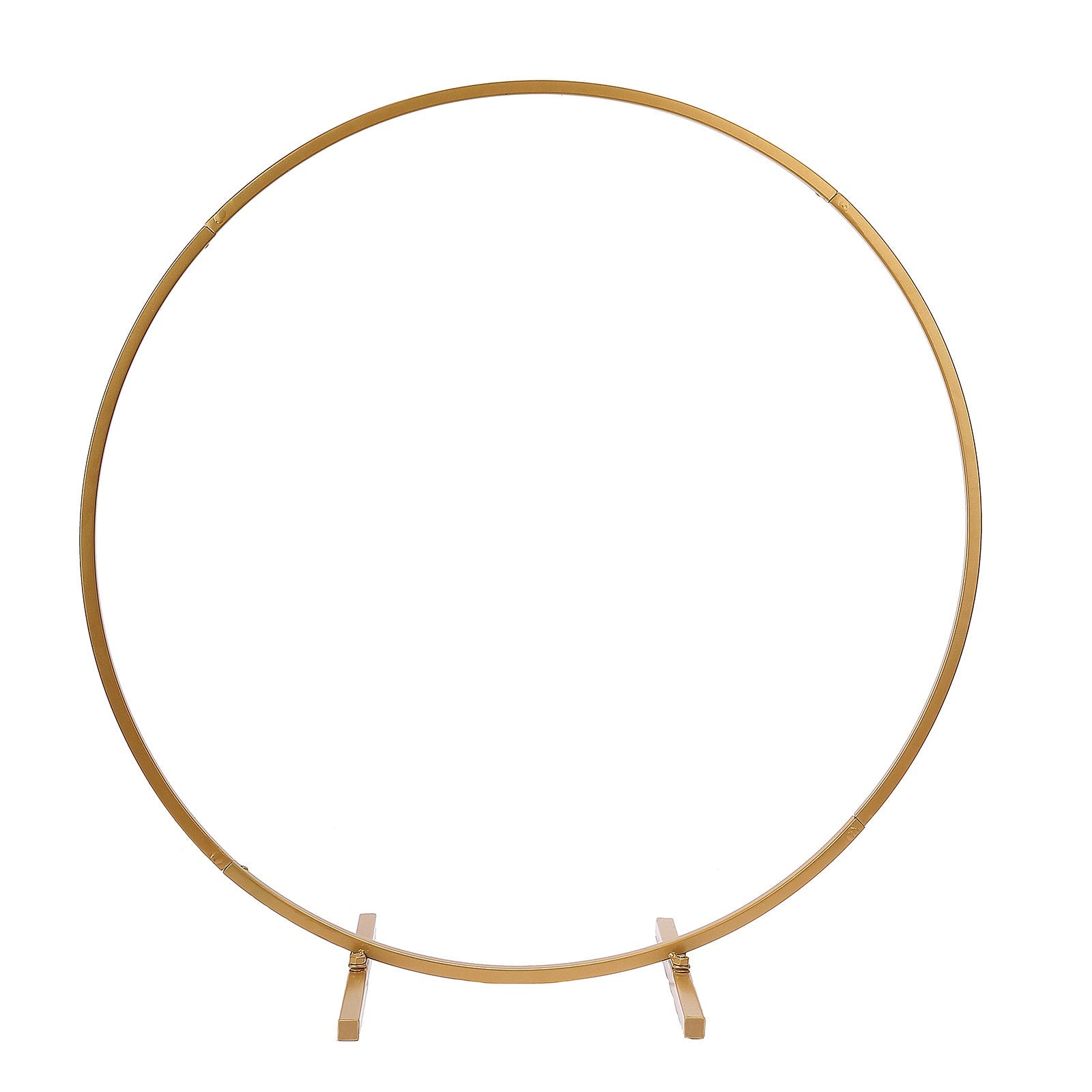 Round Gold Metal Arch Centerpiece 24 Inch Hoop Wreath#whtbkgd 