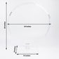 Round Clear Acrylic Table Centerpiece Arch Hoop Wreath Stand 26 Inch