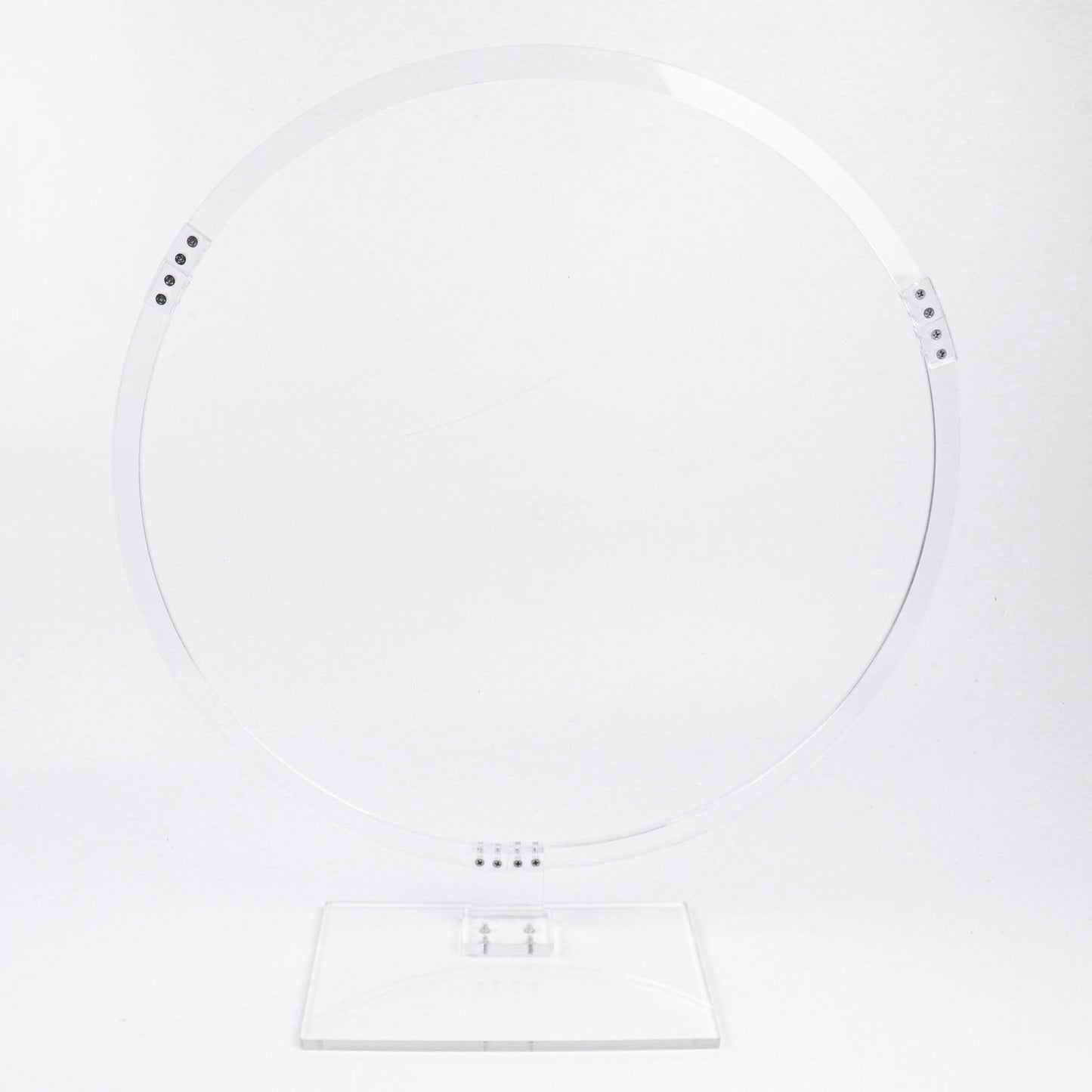 Round Clear Arch Hoop Wreath Stand Acrylic Material Table Centerpiece 26 Inch#whtbkgd