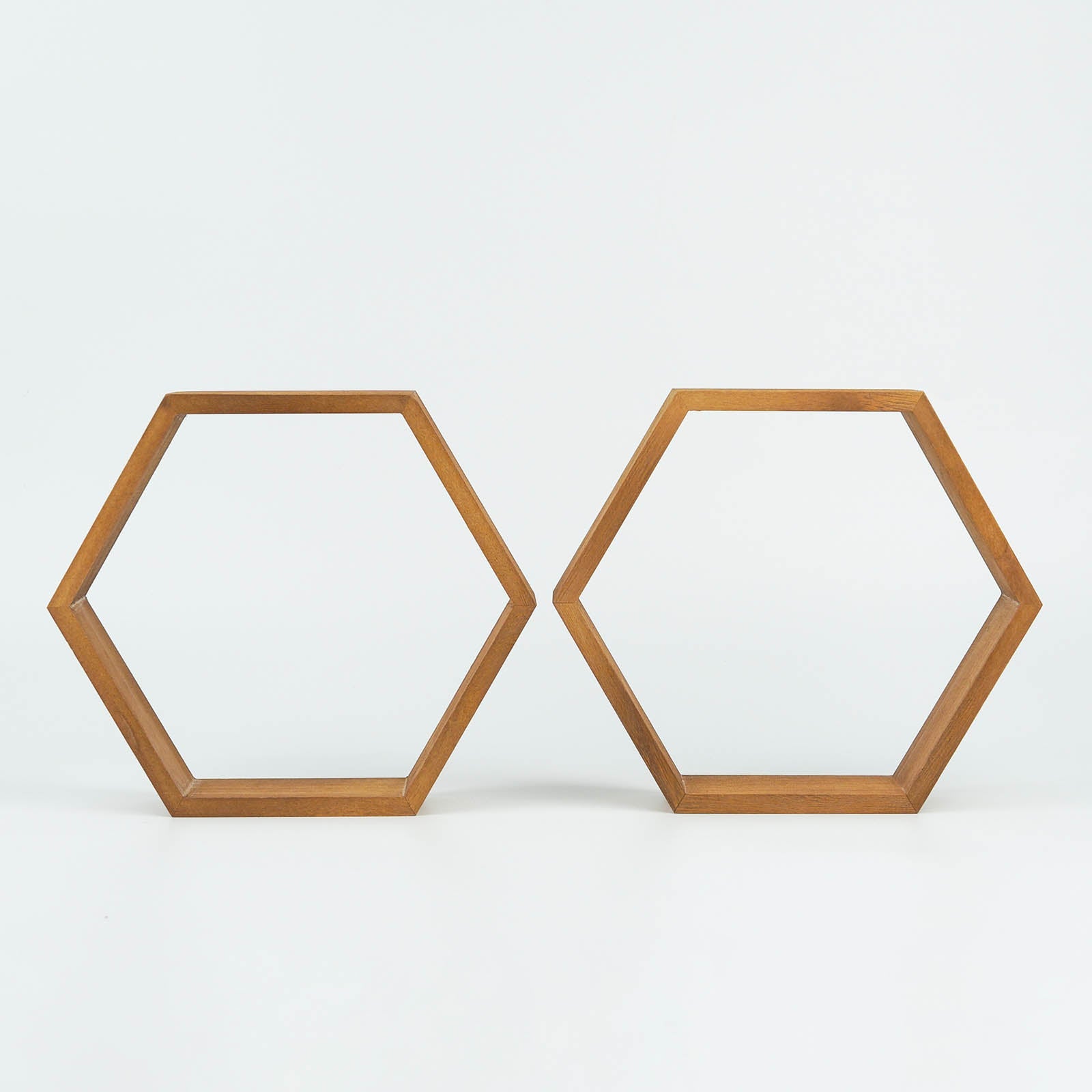 Rustic Wood Hexagon Centerpiece | 9