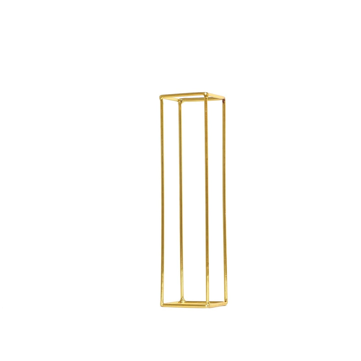 Gold freestanding 3D decorative wire letter "I" wedding centerpiece, 8" tall.