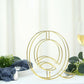 Gold decorative wire letter "Q" wedding centerpiece, 8 inches tall.