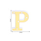 6" Gold 3D Marquee Letters - Warm White 5 LED Light Up Letters - P