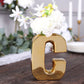 Gold Plated Letter "C" Ceramic Bud Planter Vase 6 Inch