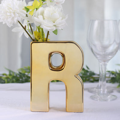 Elevate Your Decor with the Letter R Sculpture Vase