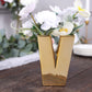 6 Inch Gold Letter V Planter