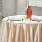 Champagne premium soft velvet table overlay for elegant dining settings.